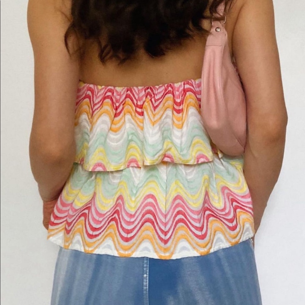 Tularosa Ruffle tube top
